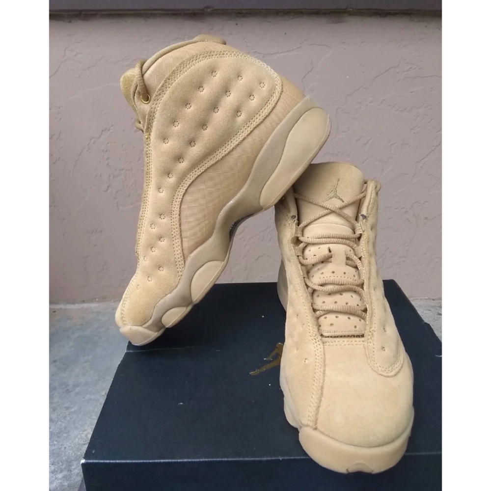Wheat Jordan's 13 size 5y